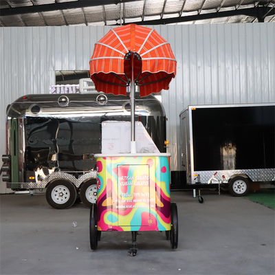 2023 Nuovo design per il caffè triciclo bicicletta carrello alimentare per il business mobile Carro gelato Gelato Bike