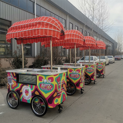 2023 Nuovo design per il caffè triciclo bicicletta carrello alimentare per il business mobile Carro gelato Gelato Bike