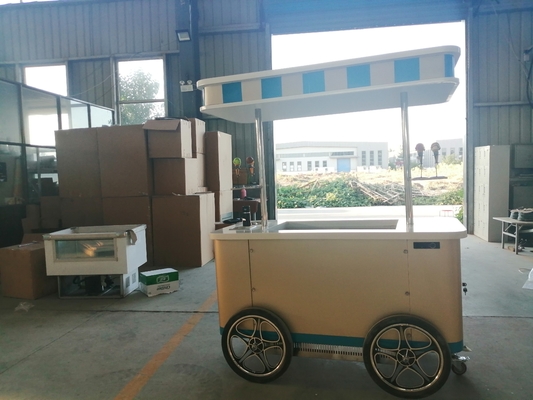 Carrello di vendita di gelati fritti a basso prezzo
