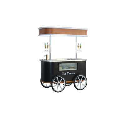 Carrello di ghiaccio con tendaggio Carrello di ghiaccio mobile con ruote in vendita