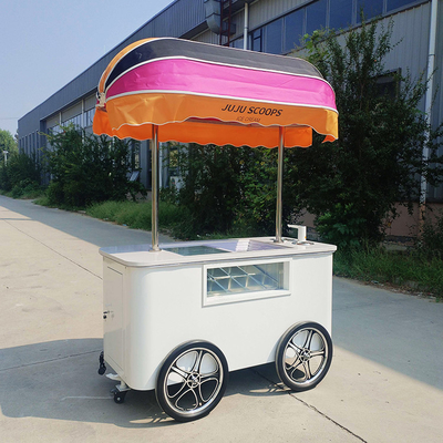 Carrello per la vendita di gelati per veicoli mobili