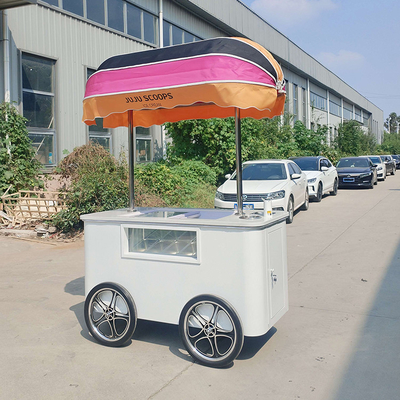 vendita diretta di fabbrica carrello di gelato personalizzato gelato di pietra fredda carrello di gelato