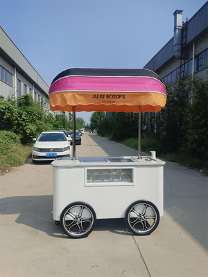 vendita diretta di fabbrica carrello di gelato personalizzato gelato di pietra fredda carrello di gelato