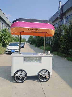 Camion di alimenti di alta qualità Gabinetto espositivo di gelato Gelato Popsicle gelato Carrello di spinta