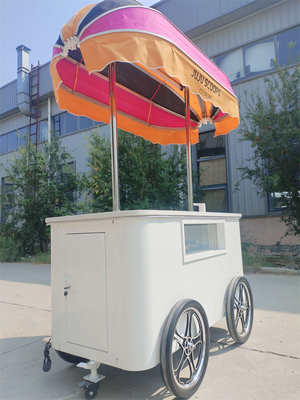 Camion di alimenti di alta qualità Gabinetto espositivo di gelato Gelato Popsicle gelato Carrello di spinta