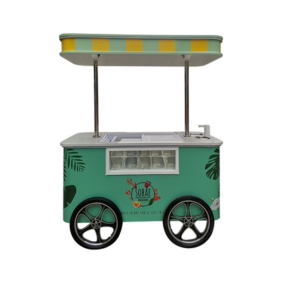Hot sale Applicazione popolare per strada Gelato Cart Italian Ice Cream Cart Con CE