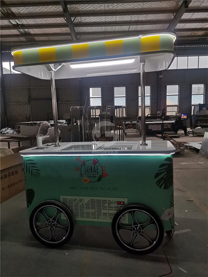 Hot sale Applicazione popolare per strada Gelato Cart Italian Ice Cream Cart Con CE