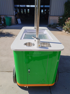 OEM CE approvato 4 ruote Cargo Bike con Freezer Carrozze di vendita alimentare per la vendita gelato triciclo elettrico