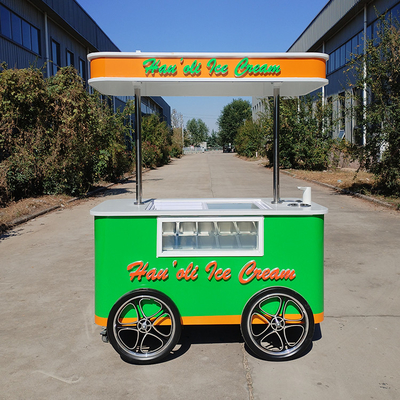 Jekeen Gelato Personalizzato Pedaling Vending Van Ice Cream Food Bike