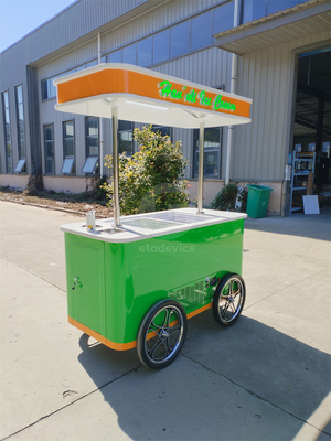 Jekeen Gelato Personalizzato Pedaling Vending Van Ice Cream Food Bike
