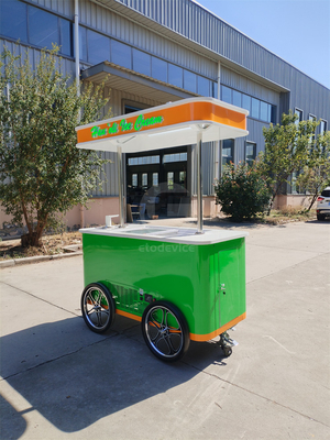 Jekeen Gelato Personalizzato Pedaling Vending Van Ice Cream Food Bike