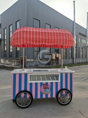 Carrello mobile per gelati italiano con porta congelatori