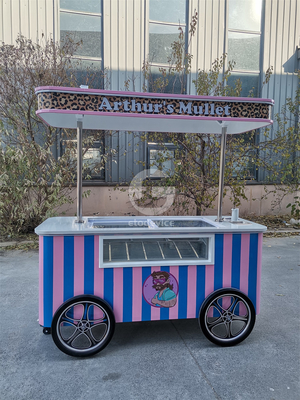 Carrello mobile per gelati italiano con porta congelatori