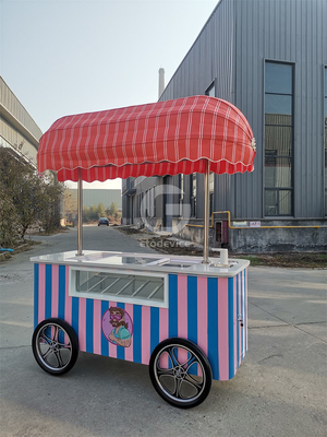 Carrello mobile per gelati italiano con porta congelatori