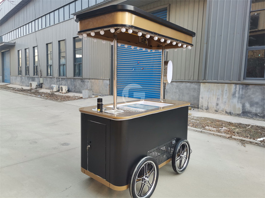 Thailandia Slush Coffee Ice Cream Cart Beach Vendita di gelati Push Cart