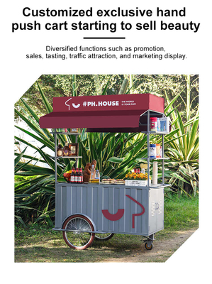 Cargo Bike Coffee Cart Triciclo mobile per la vendita di bevande