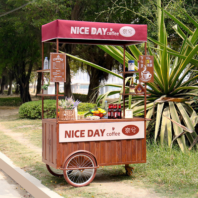 Bicicletta per il caffè a mano Nuovo design di carrello triciclo per Mobile Cafe