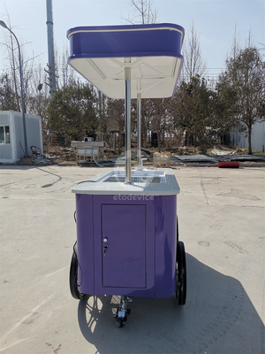 Applicazione stradale Gelato Cart Italian Ice Cream Cart Con standard europeo