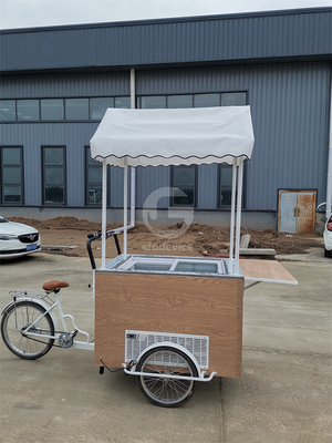 La spinta per la sostenibilità Bici di bevande su misura per il tuo carrello alimentare mobile