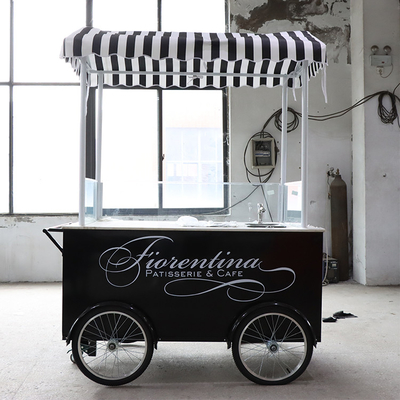 Colore personalizzato Bicicleta mobile carrello alimentare Mano spinta Tipo lunga durata di vita