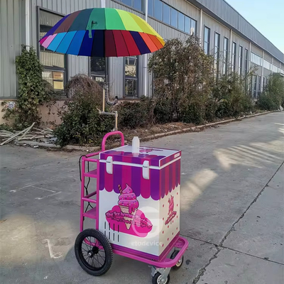 Europa Standard Street Mobile gelato Stand Vending gelato carrello con congelatore