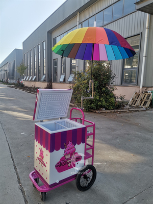 Europa Standard Street Mobile gelato Stand Vending gelato carrello con congelatore
