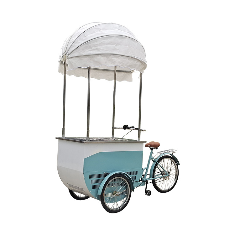 Ice Cream Bike Freezer Mobile Food Bike per il negozio di pollo fritto hamburger pizza BBQ