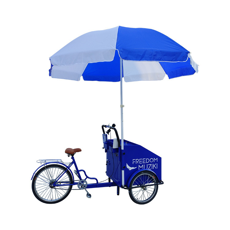 220V/380V Mobile Street Food Bike Vending Cart Triciclo per un facile utilizzo e installazione