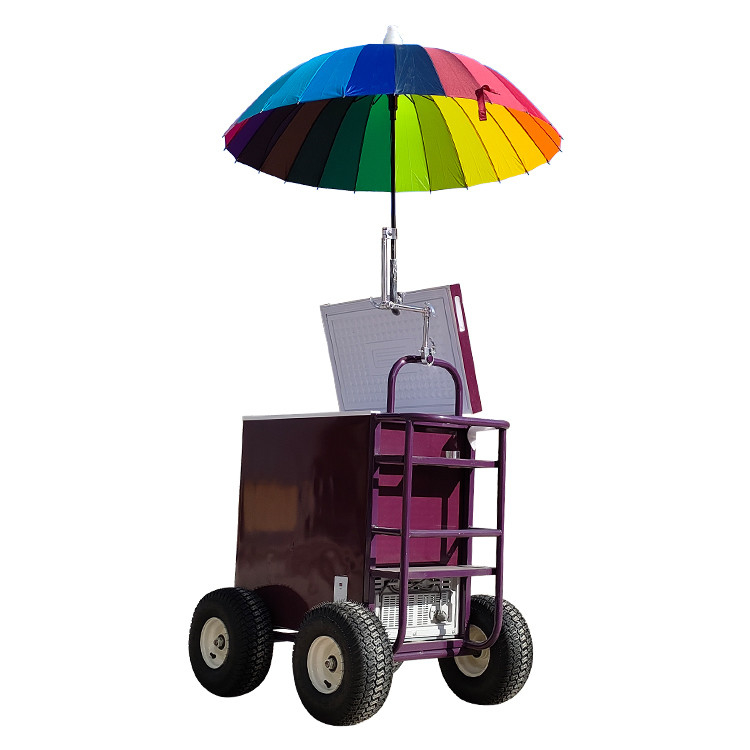 Cartello alimentare a mano per venditori ambulanti 830*650*2200mm Dimensione 220v/110v Voltaggio