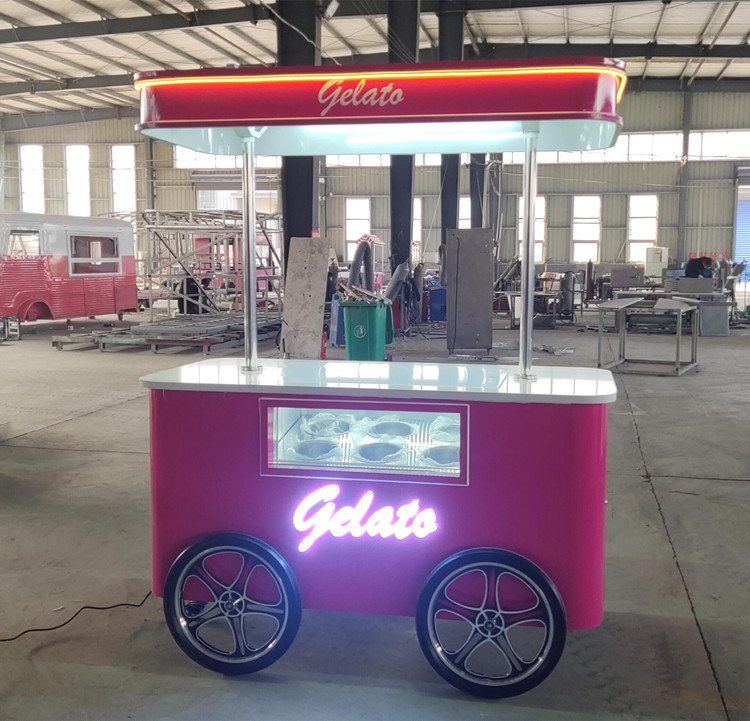 carrello dei gelati carrello dei gelati commerciali carrello dei gelati gelati per il settore alimentare