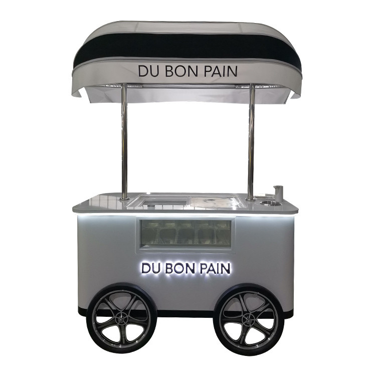 prezzo di fabbrica carrello del gelato con ruote carrello del gelato spinta carrello del gelato carrello del congelatore