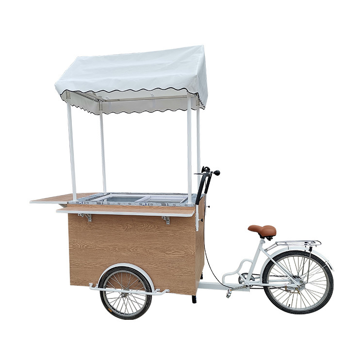 La spinta per la sostenibilità Bici di bevande su misura per il tuo carrello alimentare mobile