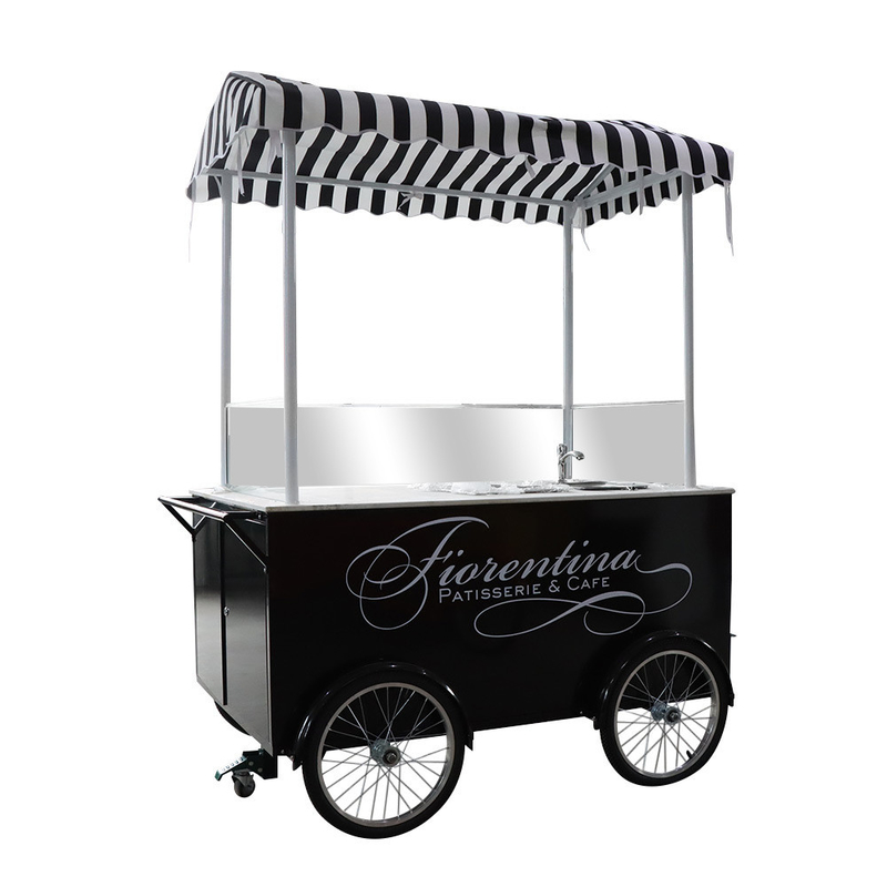 Colore personalizzato Bicicleta mobile carrello alimentare Mano spinta Tipo lunga durata di vita